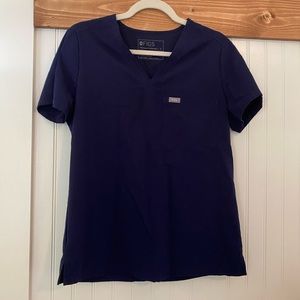 Navy Catarina One Pocket Scrub Top